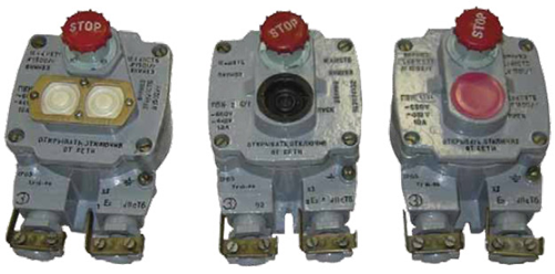 Посты взрывозащищенные кнопочные типа ПВК-1,2,3 , РВ ExdI, 1ExdIIВТ6.
